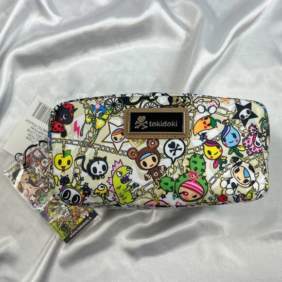 Tokidoki 2015 Chained Love Vintage Make Up Cosmetic Case Zipper Pouch NWT Rare - Picture 4 of 12
